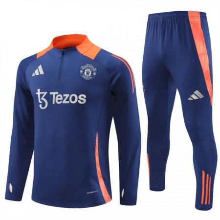 Manchester United 2024-25 Sudadera De Entrenamiento Quarter-Zip Navy